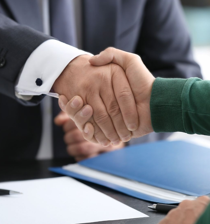 Handshake representing trust